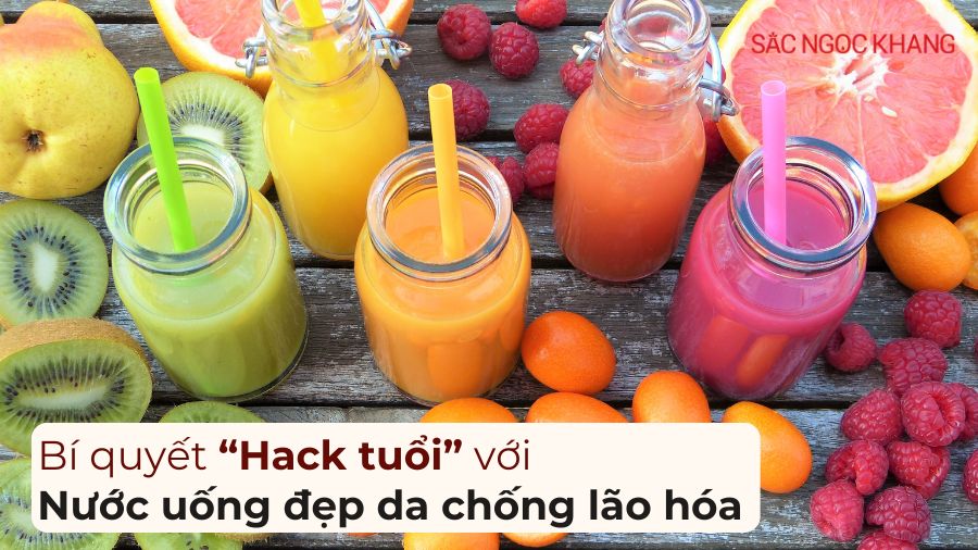 Nước uống đẹp da chống lão hóa