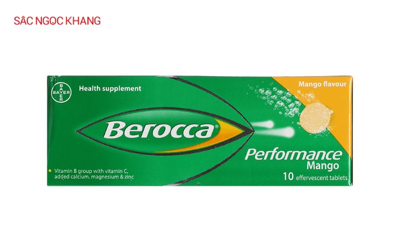 Berocca có công thức đặc biệt với sự kết hợp của 12 loại vitamin và khoáng chất thiết yếu