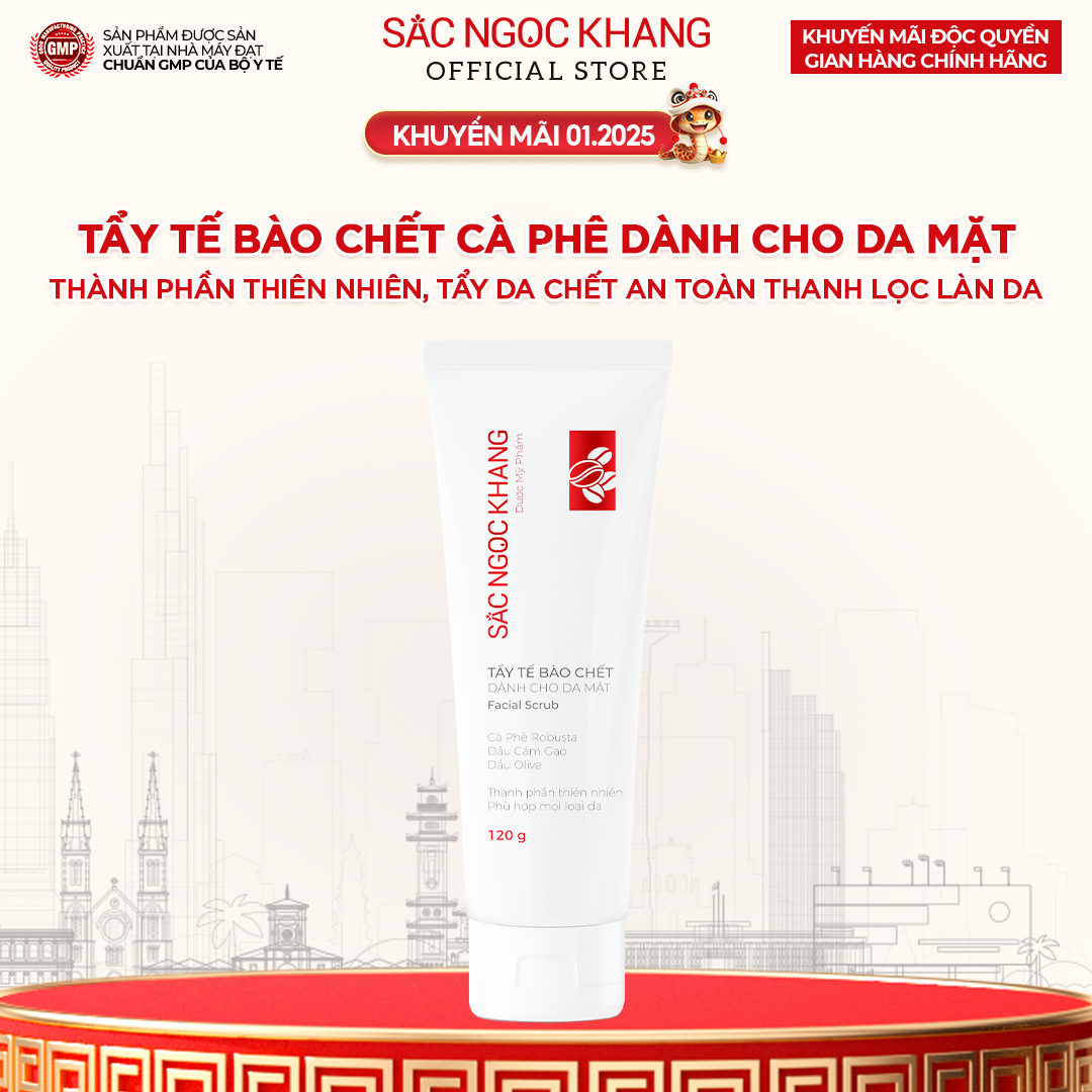 Tẩy Tế Bào Chết Sắc Ngọc Khang Dành Cho Da Mặt 120g