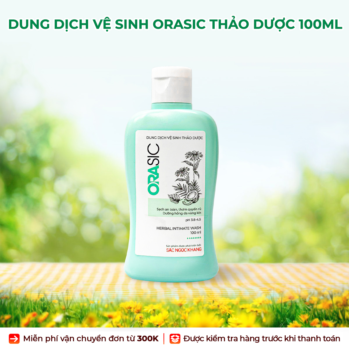 Dung Dịch Vệ Sinh Thảo Dược Orasic 100ml