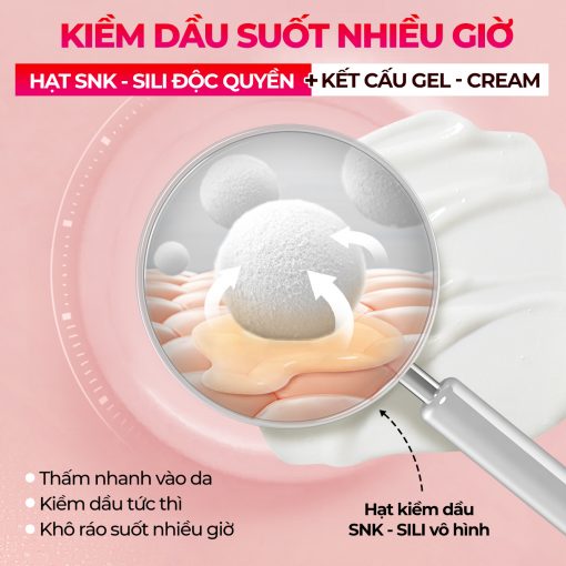 Kem chống nắng giúp kiềm dầu nhiều giờ liền