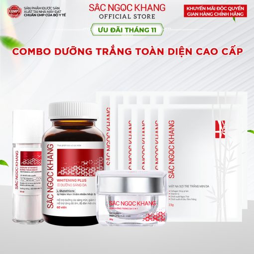 Combo dưỡng trắng nâng tông tức thì