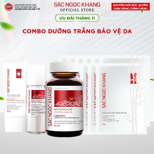 Combo Dưỡng Trắng Bảo Vệ Da