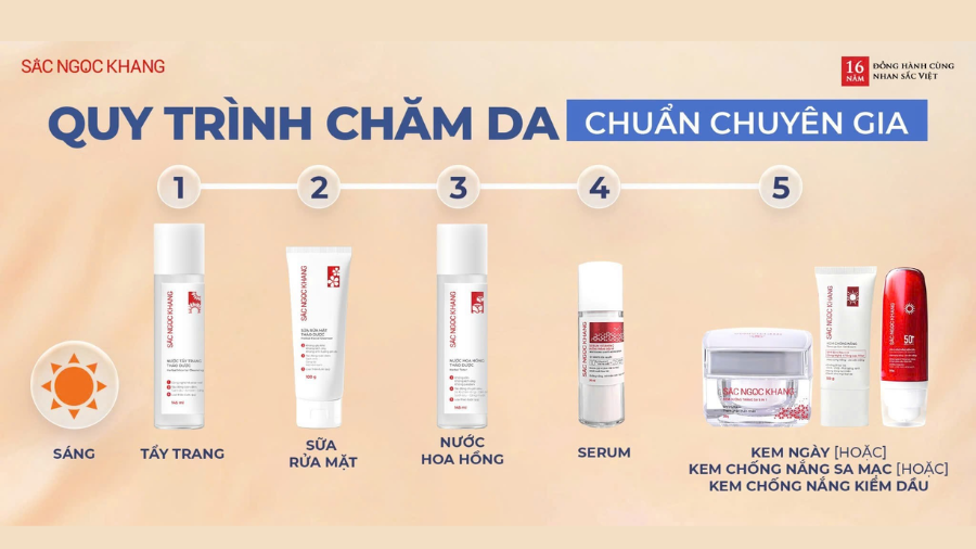 Các bước skincare buổi sáng giúp bạn có làn da rạng rỡ