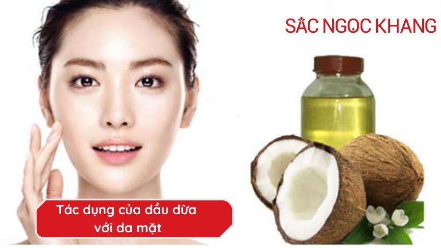 Tác dụng của dầu dừa với da mặt