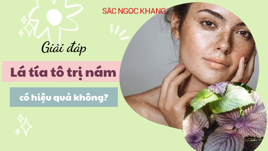 Mặt nạ tía tô trị nám