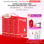 Combo 3 Hộp Nước Uống Collagen Dipeptide Mờ Nếp Nhăn - Dưỡng Ẩm Mịn Sắc Ngọc Khang