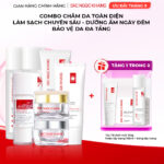 Combo 7 Sản Phẩm Chăm Sóc Da Toàn Diện Chuyên Sâu Sắc Ngọc Khang (Nước Tẩy Trang Thảo Dược, Sữa Rửa Mặt Thảo Dược, Tẩy Tế Bào Chết Cà Phê, Nước Hoa Hồng Thảo Dược, Serum Siêu Dưỡng Trắng Vitamin C, Kem Dưỡng Da 5 In 1, Kem Dưỡng Ban Đêm, Kem Chống Nắng)