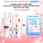 Combo 7 Sản Phẩm Chăm Sóc Da Toàn Diện Chuyên Sâu Sắc Ngọc Khang (Nước Tẩy Trang Thảo Dược, Sữa Rửa Mặt Thảo Dược, Nước Hoa Hồng Thảo Dược, Serum Siêu Dưỡng Trắng Vitamin C, Kem Dưỡng Da 5 In 1, Kem Dưỡng Ban Đêm, Kem Chống Nắng)