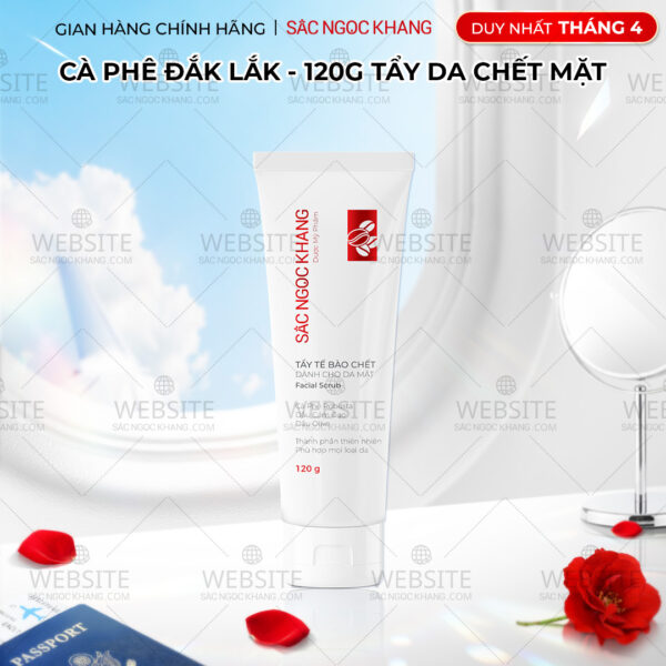 Tẩy Tế Bào Chết Cà Phê Dành Cho Da Mặt Sắc Ngọc Khang (Facial Scrub) (Tuýp 120 g)