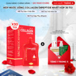 Nước Uống Collagen Dipeptide Mờ Nếp Nhăn - Dưỡng Ẩm Mịn Da Sắc Ngọc Khang (Hộp 30 túi x 20 ml)