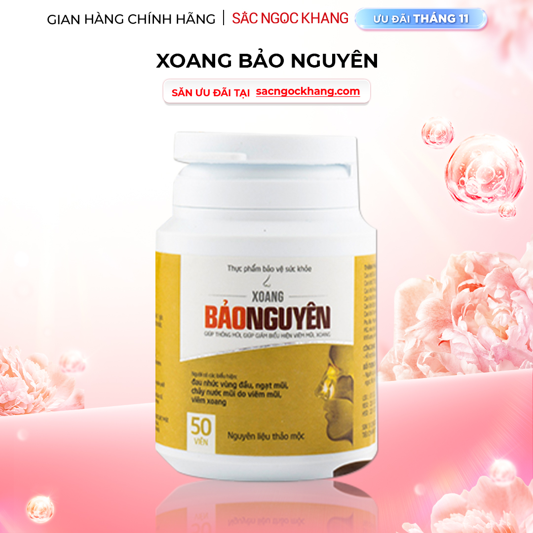 1729652163545500632 Viên Uống Xoang Bảo Nguyên Hộp 50 viên - Ảnh 1