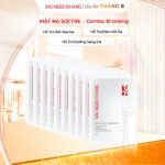 Set 10 Mặt Nạ sợi tre dưỡng trắng mịn da Sắc Ngọc Khang 25g/miếng