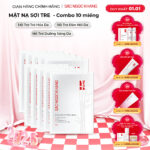 Set 10 Mặt Nạ sợi tre dưỡng trắng mịn da Sắc Ngọc Khang 25g/miếng