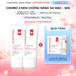 Combo 02 Kem Chống Nắng "Sa Mạc" Nâng Tông Sắc Ngọc Khang 50g