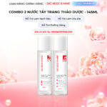 Combo Nước hoa hồng thảo dược Sắc Ngọc Khang 145ml + Nước tẩy trang thảo dược Sắc Ngọc Khang 145ml