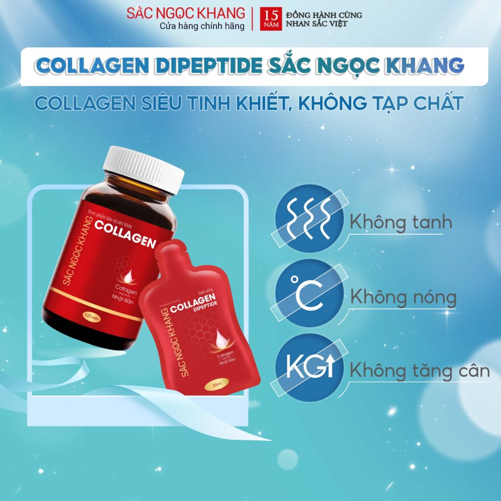Collagen Sắc Ngọc Khang đáp ứng tiêu chí 3 "không" cho Phái đẹp
