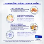 Combo Dưỡng Trắng Da gồm Kem Hoa Thiên và Serum Vitamin C (tặng Sữa dưỡng thể) - Ảnh 6