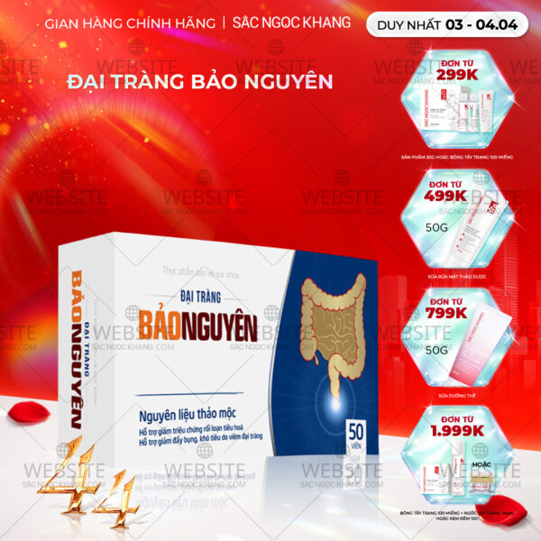 Viên uống Đại Tràng Bảo Nguyên (Hộp 50 viên)