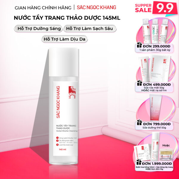 Nước Tẩy Trang Thảo Dược Sắc Ngọc Khang 145ml (Micellar Cleansing Water)