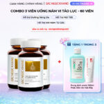 Combo 3 Hộp Viên Uống Vi Tảo Lục Sắc Ngọc Khang Đào Thải Nám 60 viên/hộp