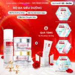 Bộ Kem Dưỡng Ngày/Đêm + Serum Trắng Bật Tông Sắc Ngọc Khang (Serum Vitamin C 30ml + Kem Ngày 30g + Kem Đêm 30g)