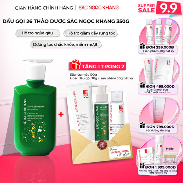 Dầu gội 26 loại thảo dược Sắc Ngọc Khang 350g