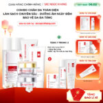Combo 7 Sản Phẩm Chăm Sóc Da Toàn Diện Chuyên Sâu Sắc Ngọc Khang (Nước Tẩy Trang Thảo Dược, Sữa Rửa Mặt Thảo Dược, Nước Hoa Hồng Thảo Dược, Serum Siêu Dưỡng Trắng Vitamin C, Kem Dưỡng Da 5 In 1, Kem Dưỡng Ban Đêm, Kem Chống Nắng)