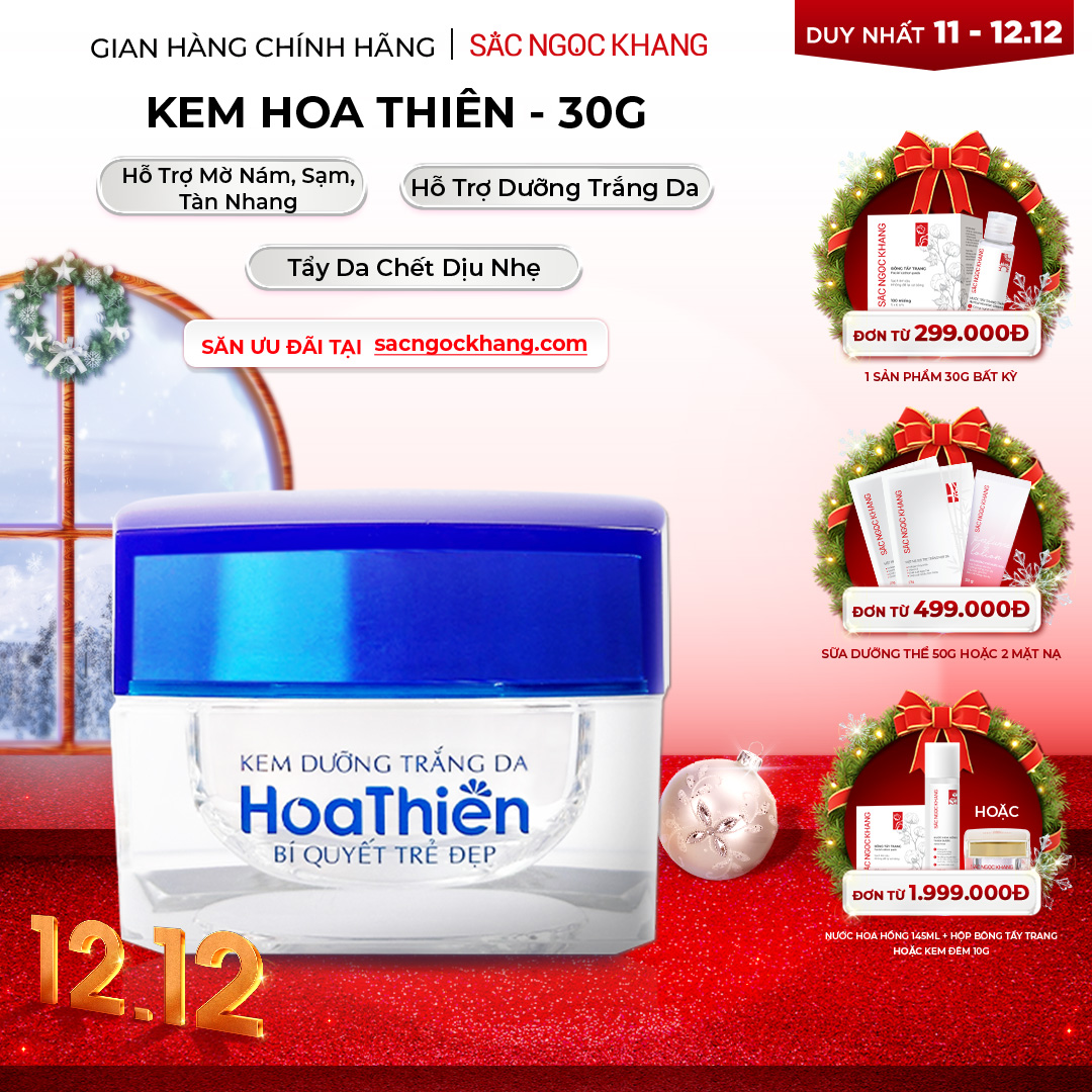 Kem dưỡng trắng da Hoa Thiên 30g