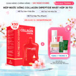 Nước Uống Collagen Dipeptide Mờ Nếp Nhăn - Dưỡng Ẩm Mịn Da Sắc Ngọc Khang (Hộp 30 túi x 20 ml)