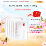 Set 10 Mặt Nạ sợi tre dưỡng trắng mịn da Sắc Ngọc Khang 25g/miếng