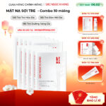 Set 10 Mặt Nạ sợi tre dưỡng trắng mịn da Sắc Ngọc Khang 25g/miếng