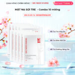 Set 10 Mặt Nạ sợi tre dưỡng trắng mịn da Sắc Ngọc Khang 25g/miếng