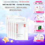 Set 10 Mặt Nạ sợi tre dưỡng trắng mịn da Sắc Ngọc Khang 25g/miếng