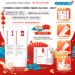 Combo 02 Kem Chống Nắng "Sa Mạc" Nâng Tông Sắc Ngọc Khang 50g