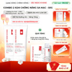 Combo 02 Kem Chống Nắng "Sa Mạc" Nâng Tông Sắc Ngọc Khang 50g