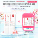 Combo 02 Kem Chống Nắng "Sa Mạc" Nâng Tông Sắc Ngọc Khang 50g