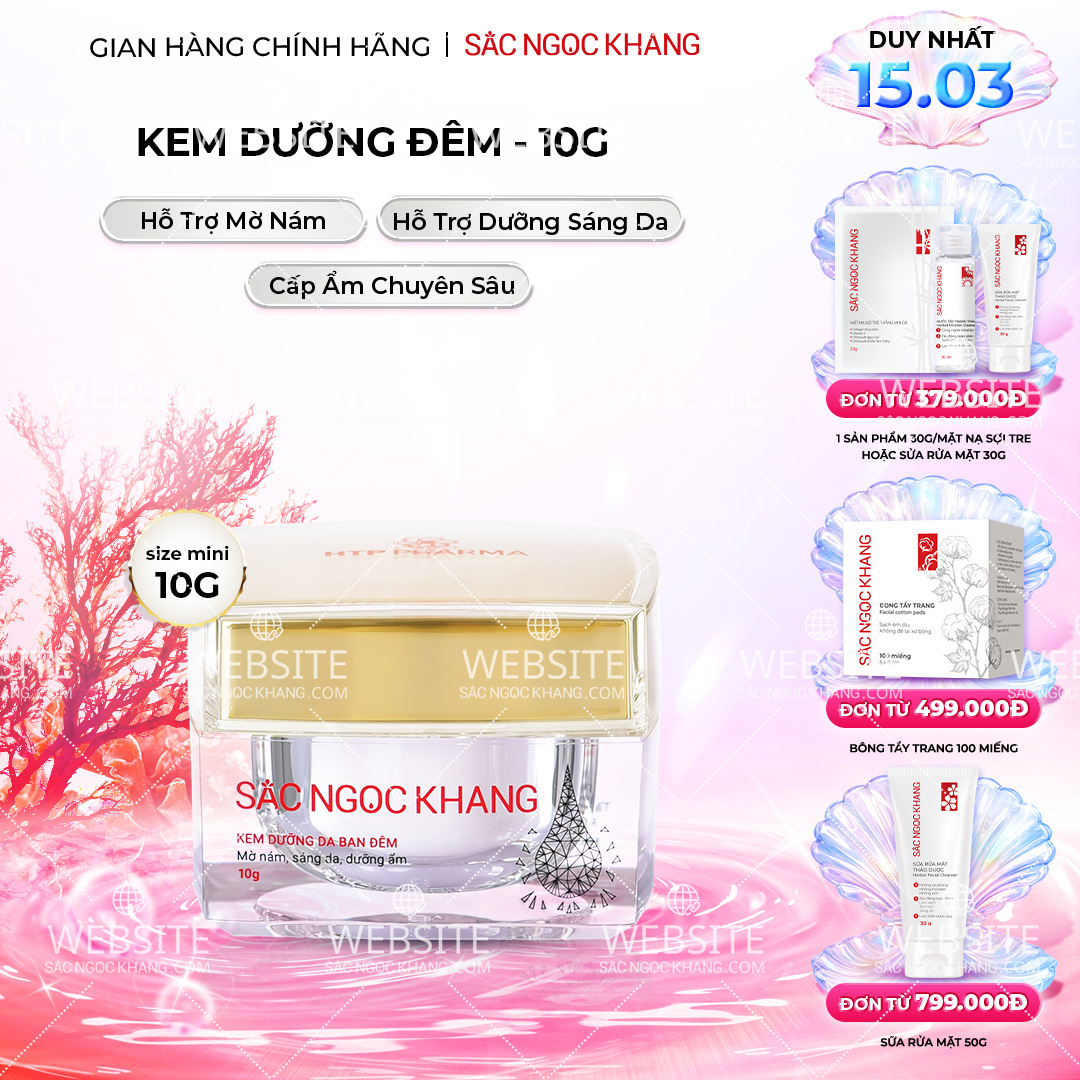 1729684957194259416 Kem Dưỡng Da Ban Đêm Sắc Ngọc Khang 10g - Dưỡng ẩm, mờ nám sạm, tàn nhang - Ảnh 1