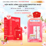 Nước Uống Collagen Dipeptide Mờ Nếp Nhăn - Dưỡng Ẩm Mịn Da Sắc Ngọc Khang (Hộp 30 túi x 20 ml)