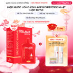 Nước Uống Collagen Dipeptide Mờ Nếp Nhăn - Dưỡng Ẩm Mịn Da Sắc Ngọc Khang (Hộp 30 túi x 20 ml)