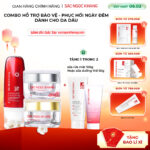 Combo Mờ Nám Dưỡng Trắng Kiềm Dầu Sắc Ngọc Khang (Kem dưỡng da ban ngày, kem dưỡng da ban đêm, kem chống nắng kiềm dầu)