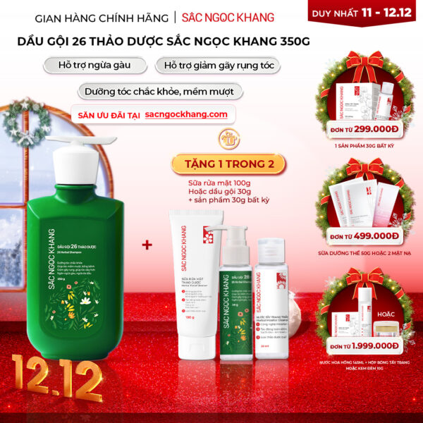 Dầu gội 26 loại thảo dược Sắc Ngọc Khang 350g