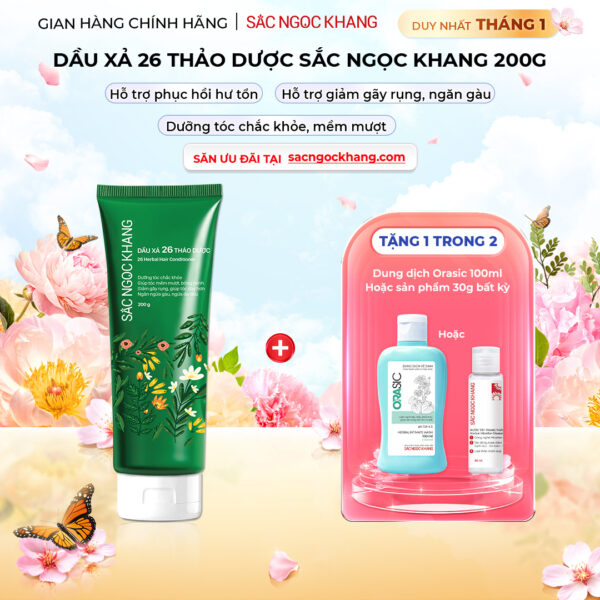 Dầu xả 26 loại thảo dược Sắc Ngọc Khang 200g
