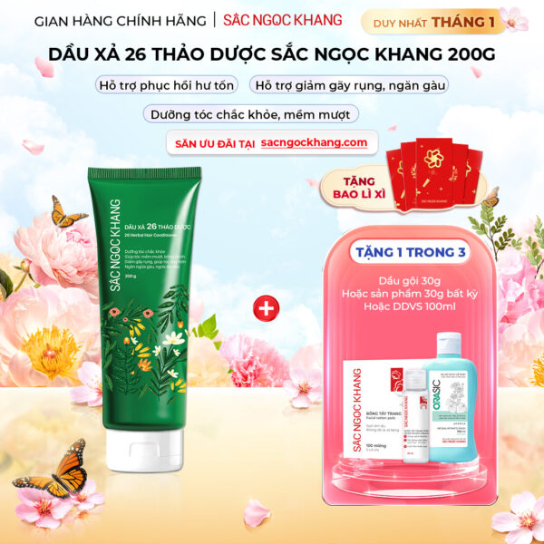 Dầu xả 26 loại thảo dược Sắc Ngọc Khang 200g
