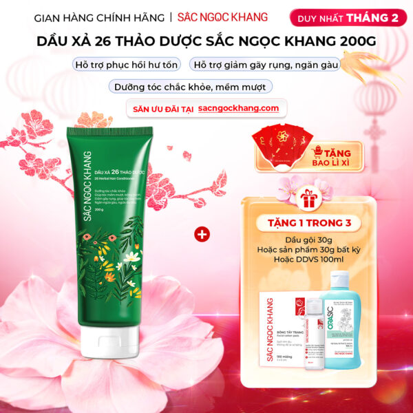 Dầu xả 26 loại thảo dược Sắc Ngọc Khang 200g