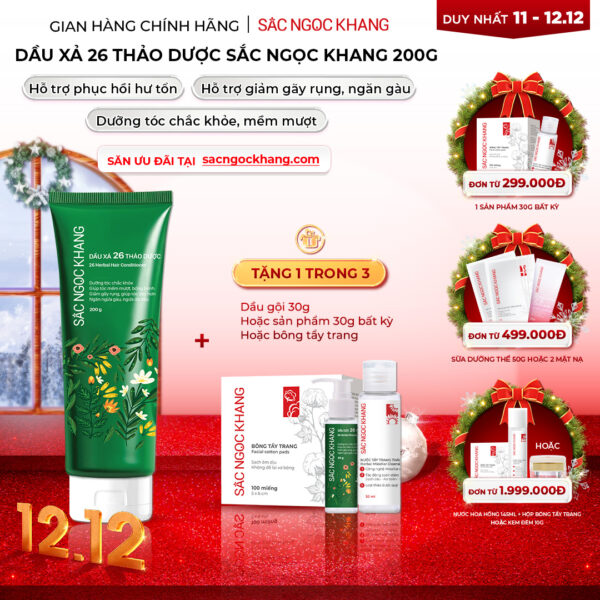 Dầu xả 26 loại thảo dược Sắc Ngọc Khang 200g