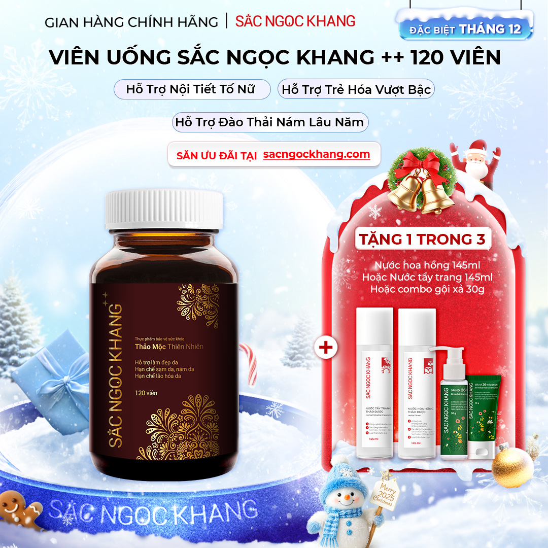 1729621467653508056 Viên Uống Mờ Nám, Hạn Chế Lão Hóa, Khỏe Đẹp Da Sắc Ngọc Khang ++ 120v - Ảnh 1