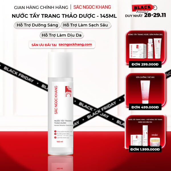 Nước Tẩy Trang Thảo Dược Sắc Ngọc Khang 145ml (Micellar Cleansing Water)
