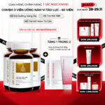 Combo 3 Hộp Viên Uống Vi Tảo Lục Sắc Ngọc Khang Đào Thải Nám 60 viên/hộp