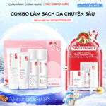 Combo Làm Sạch Da Chuyên Sâu Sắc Ngọc Khang (Sữa rửa mặt Thảo Dược 100g + Nước Hoa Hồng Thảo Dược 145ml + Nước Tẩy Trang Thảo Dược 145ml + Tẩy TBC 120g)